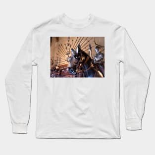 Medieval armour of the horse at Warwick Castle Long Sleeve T-Shirt